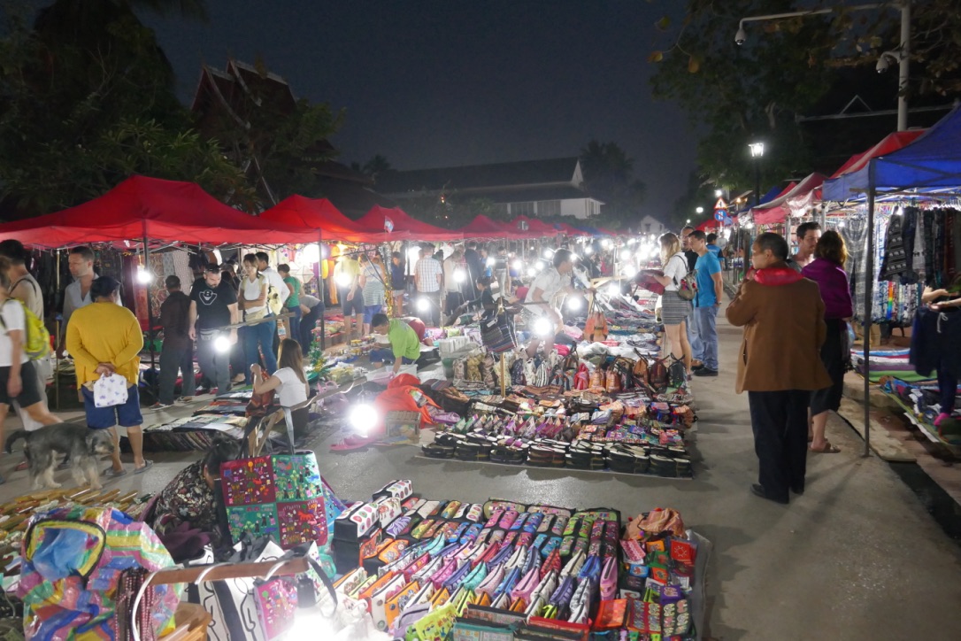 Night market in Luang Prabang